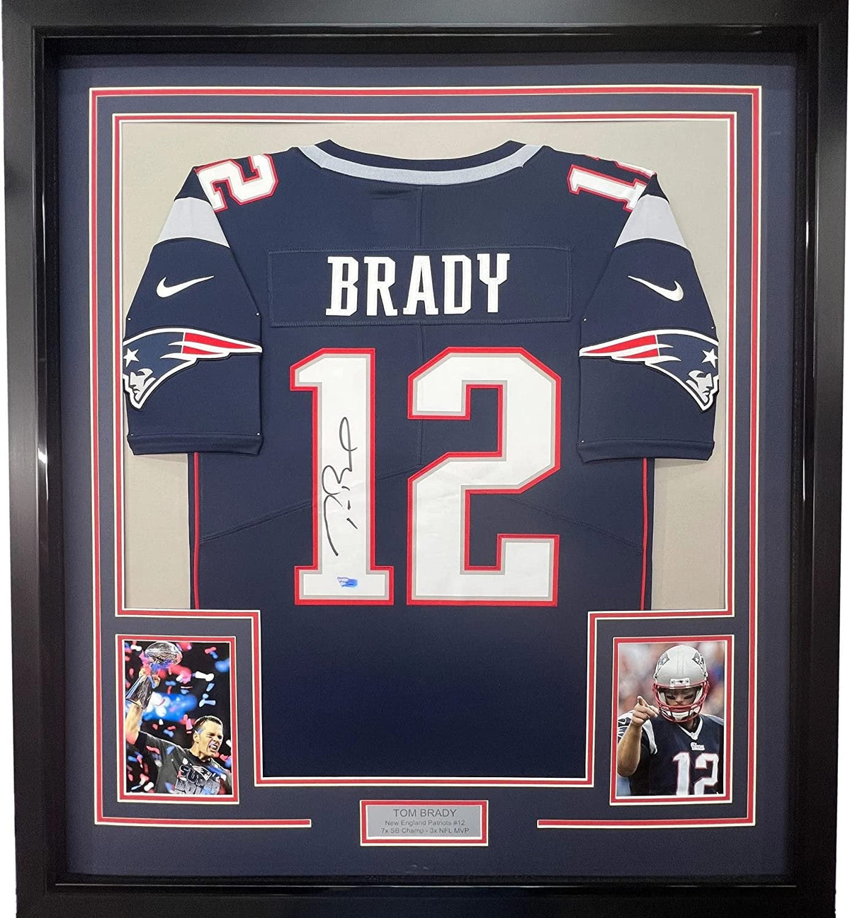 Framed Custom Frame Your Jersey 35x39 Professionally Framed & Matted Deluxe Framing with Photos Jersey Free Shipping