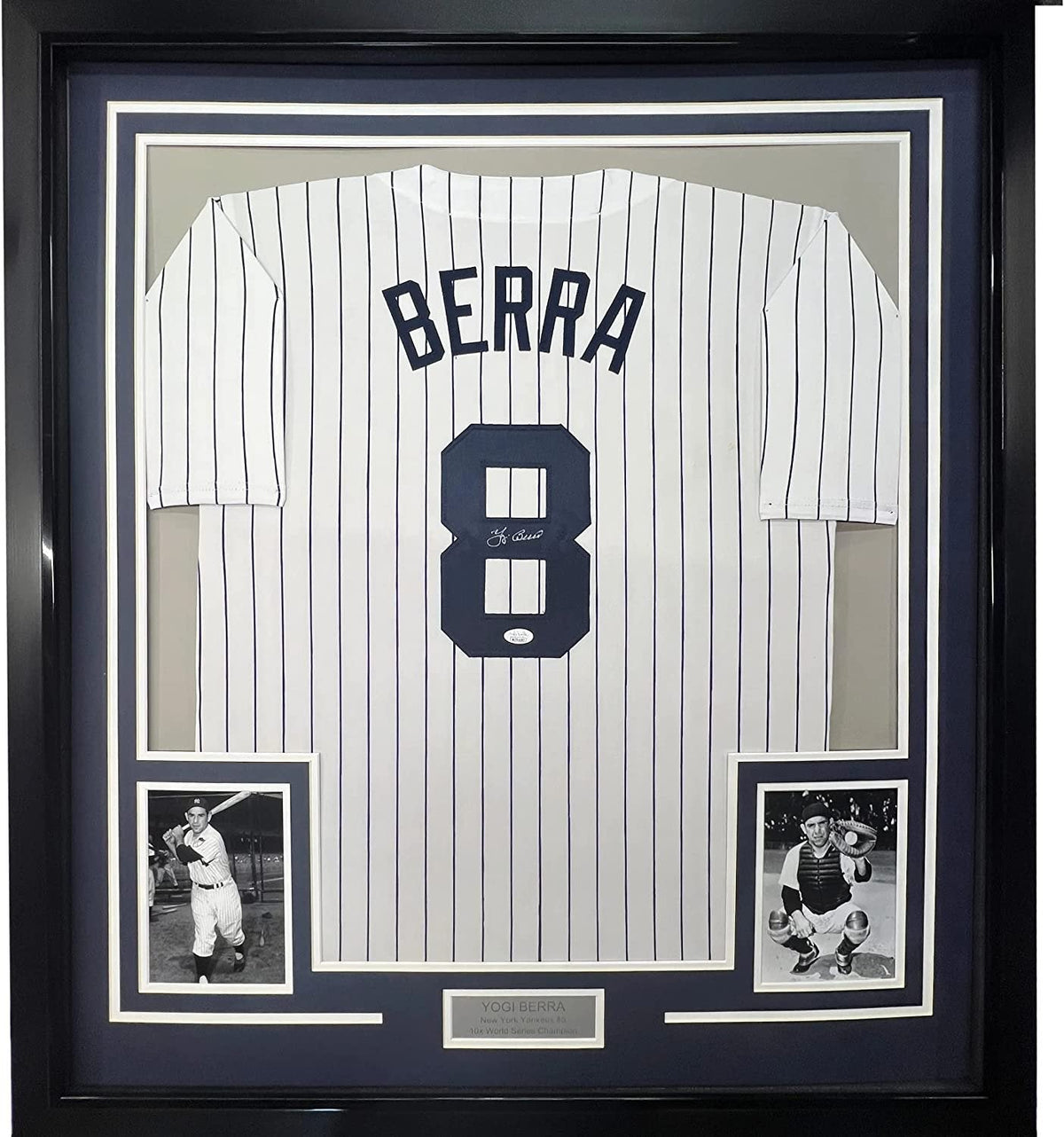 Framed Custom Frame Your Jersey 35x39 Professionally Framed & Matted Deluxe Framing with Photos Jersey Free Shipping