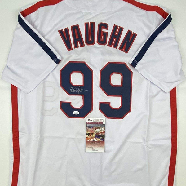 Autographed/Signed Charlie Sheen Wild Thing Ricky Vaughn Major League Movie Baseball Jersey JSA COA