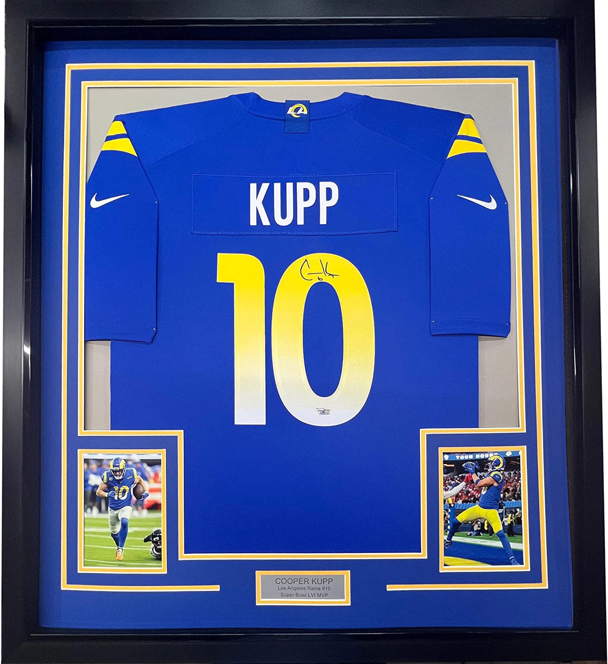 Framed Custom Frame Your Jersey 35x39 Professionally Framed & Matted Deluxe Framing with Photos Jersey Free Shipping