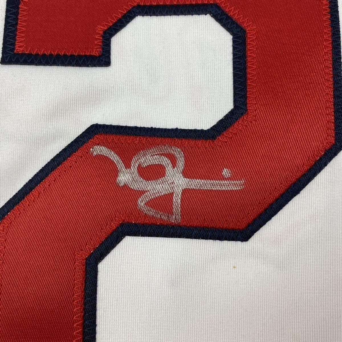 Framed Autographed/Signed Mark McGwire 35x39 St. Louis White Baseball Jersey JSA COA