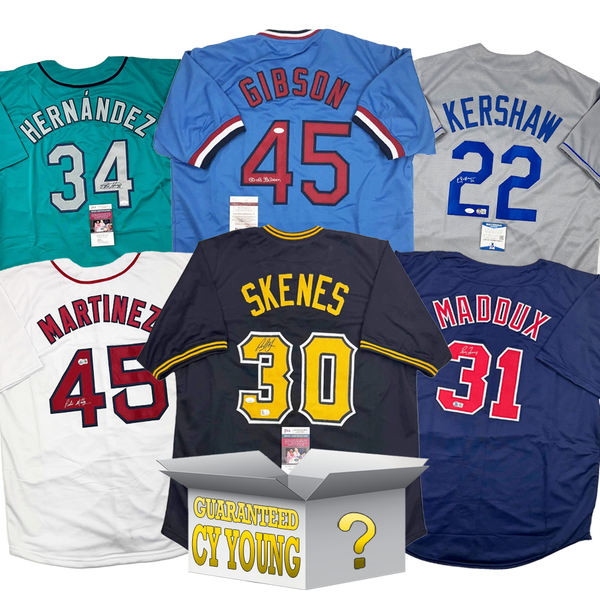 Cy Young Autographed/Signed Baseball Jersey Mystery Box with PSA JSA or Beckett COA