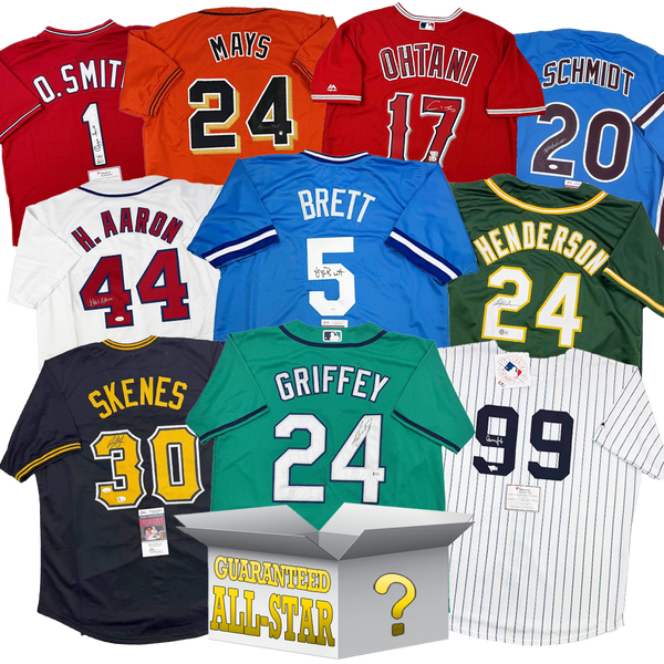 All-Star Autographed/Signed Baseball Jersey Mystery Box with PSA JSA or Beckett COA