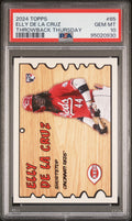 Graded 2024 Topps Elly De La Cruz #65 Throwback Thursday Rookie RC Baseball Card PSA 10 Gem Mint